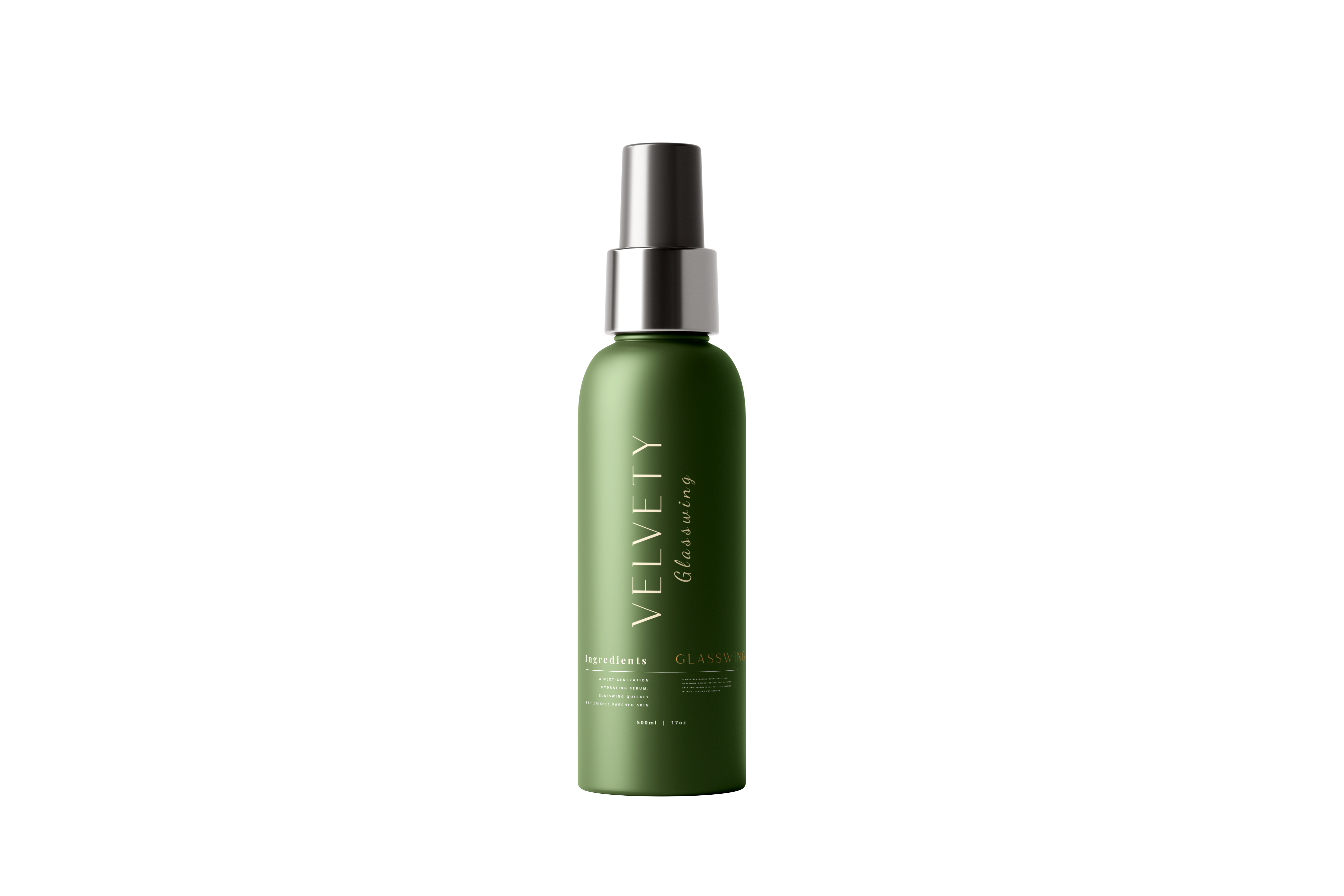 Velvety product bottle